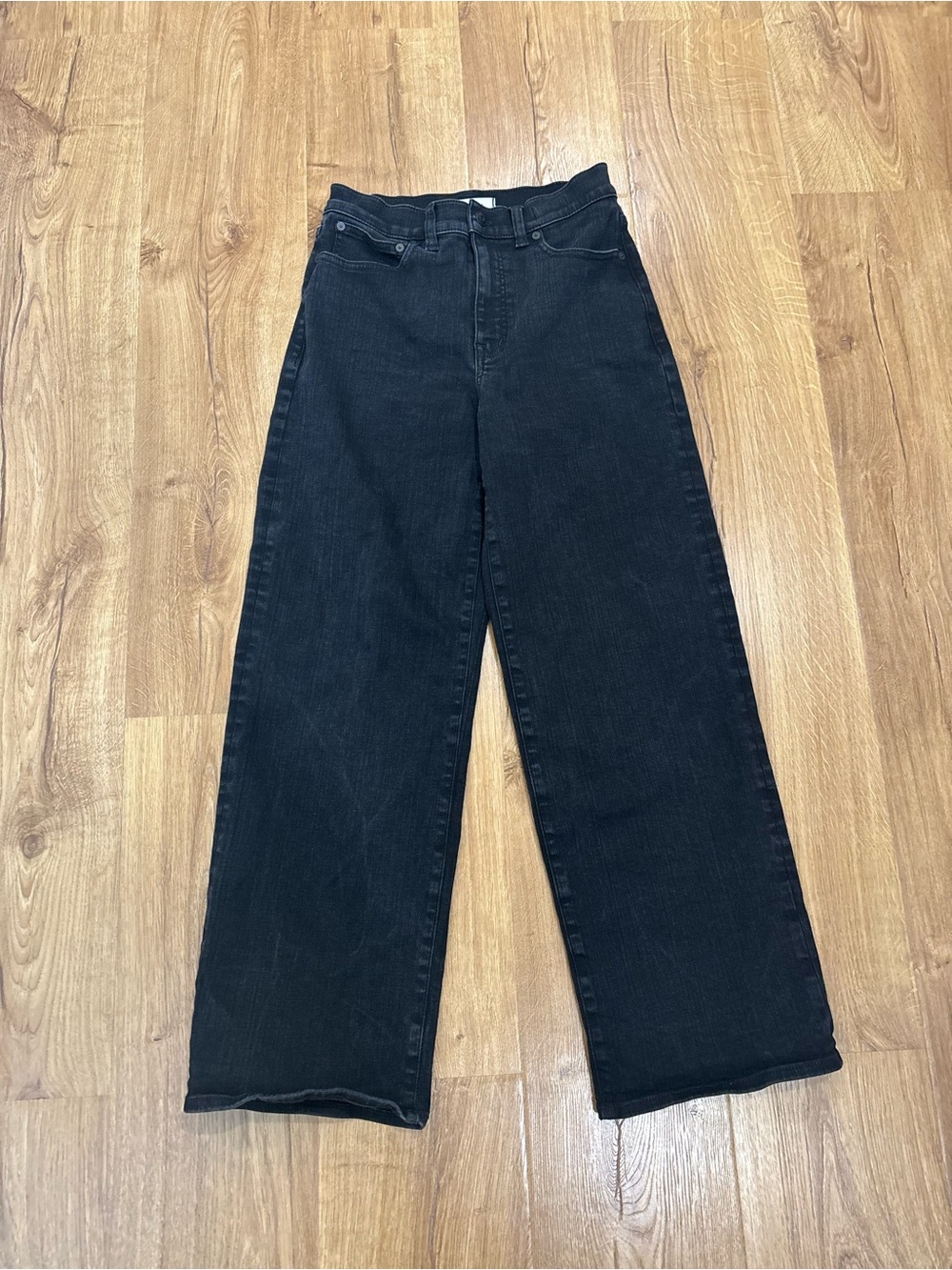 Madewell Black The Perfect Vintage Wide-Leg Jean Size 27 - Picture 2 of 4